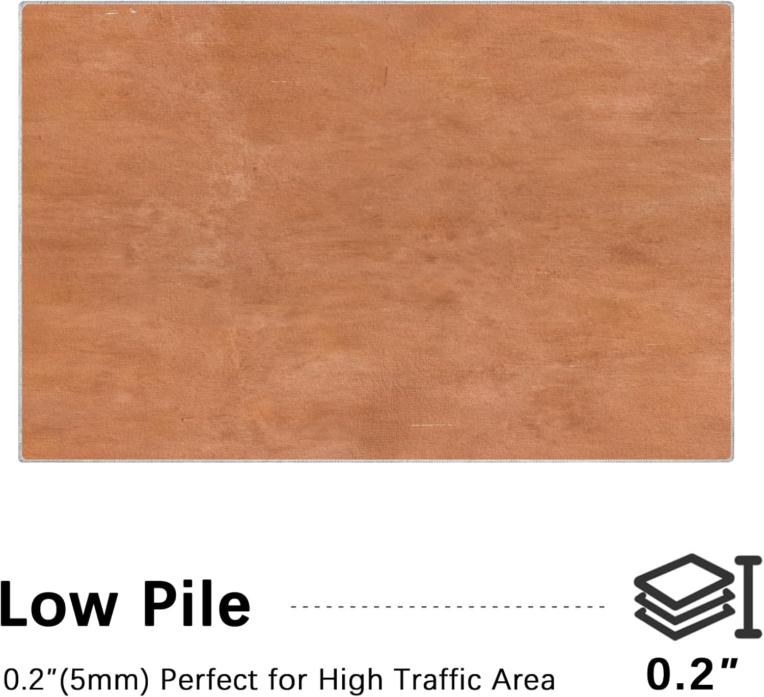 Marble Rug 2x3 Terracotta Color Entryway Rug Non-Slip Washable Small Rugs, Super Soft Vintage Abstract Low-Pile Front Door Mat, Indoor Floor Carpet for Entrance Kitchen Bathroom Bedroom Decor