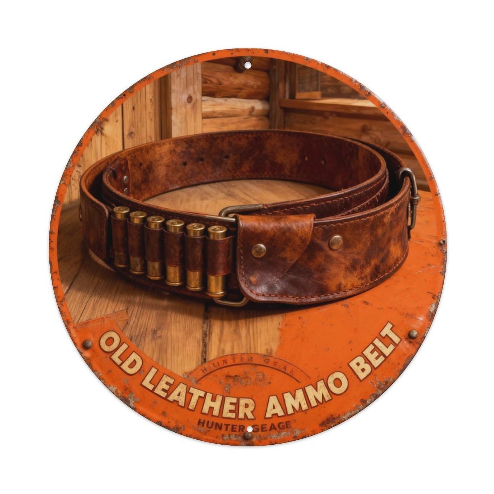 HUNTER GEAR HERITAGE Metal Tin Sign Plaque