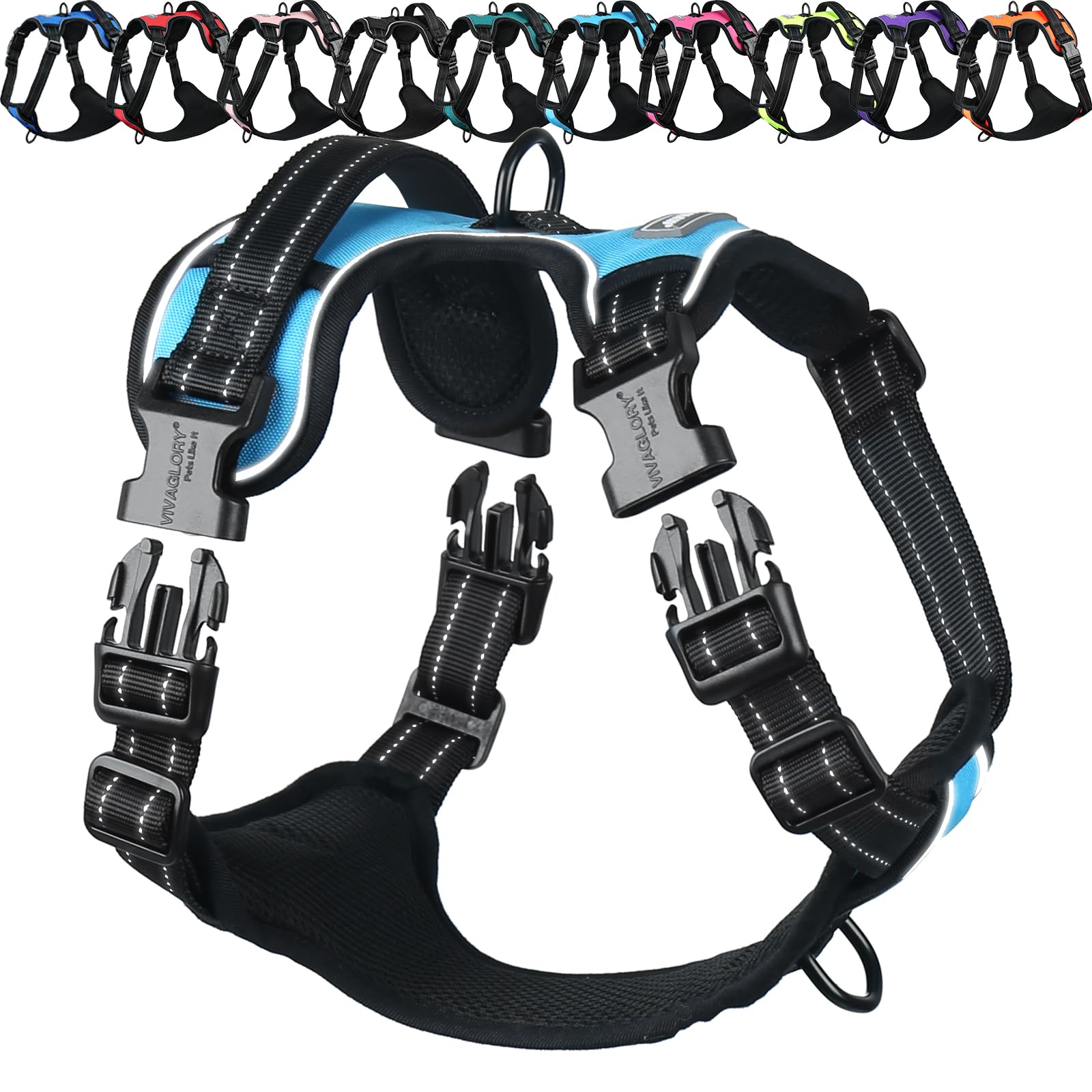 VIVAGLORY No Pull Dog Harness