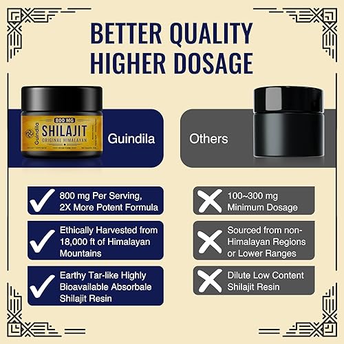 Miniatura 5 de Suplemento Shilajit de 800 mg  Shilajit pura resina orgánica Shilajit del Himalaya con máxima potencia, original del Himalaya con más de 85