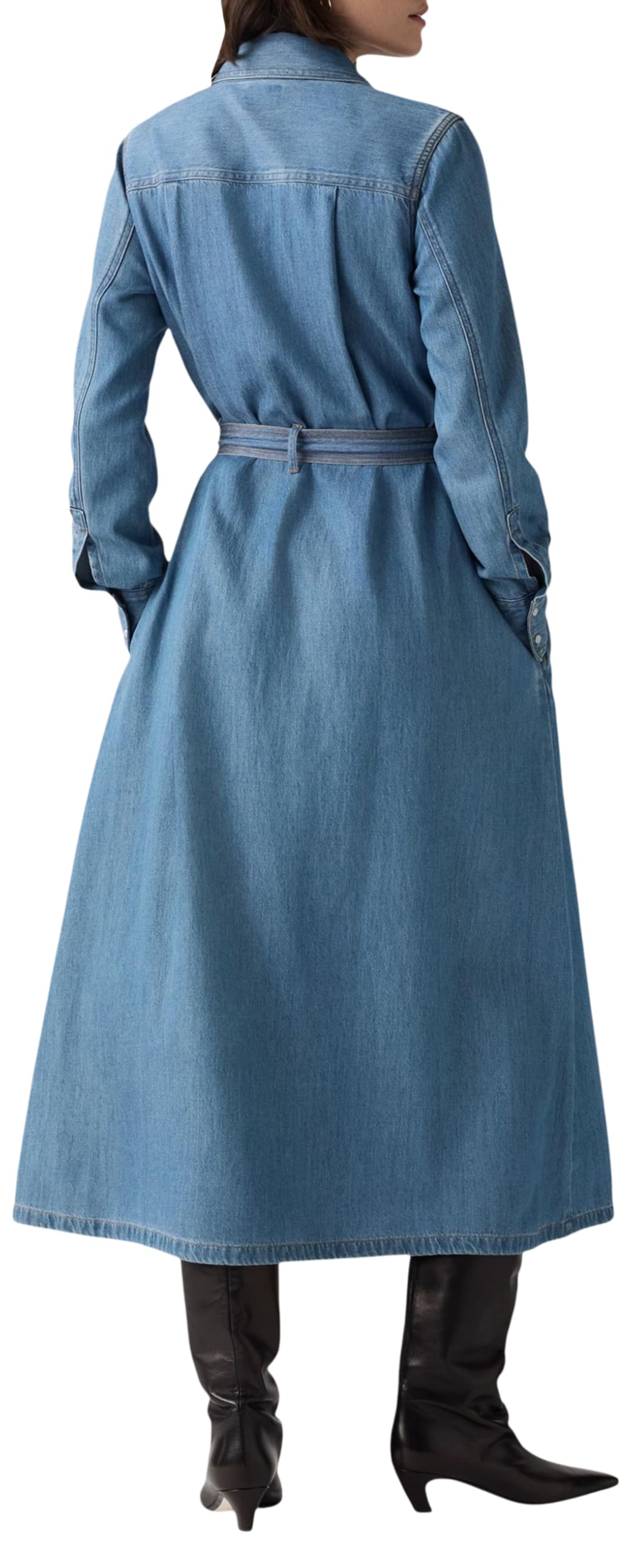 Levi's Quincey LS Maxi Dress Vestido Informal Mujer (Pack de 1)
