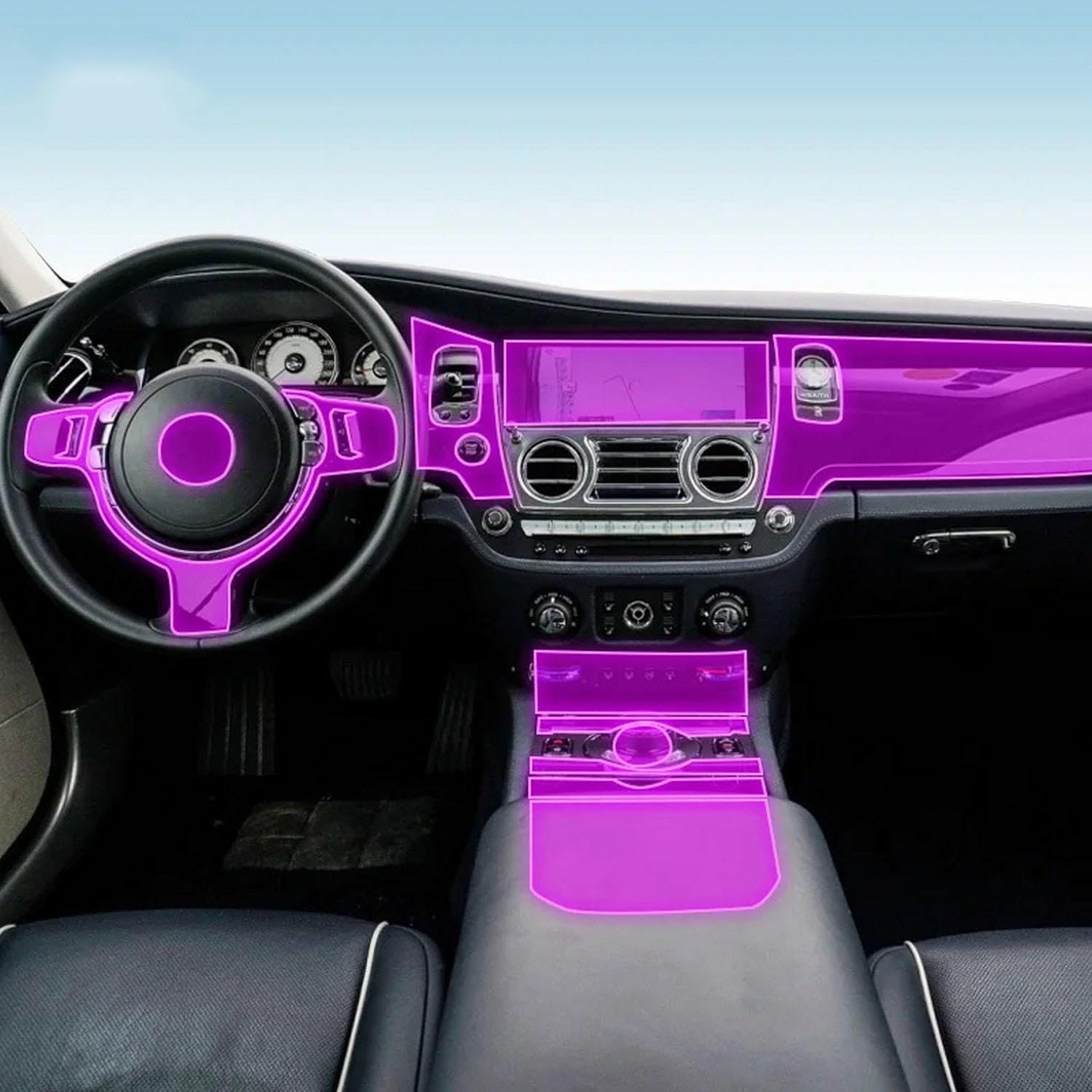 Film protection LCD Rolls-Royce Black Badge 2010-2019 transparent TPU anti-rayures