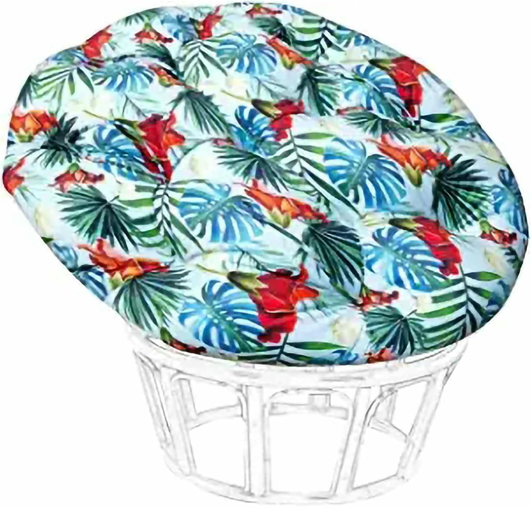 Coussin rond très grand pour chaise rotative inconfortable