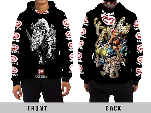 Amazon.com: Demonic Ecko UNLTD - Sudadera con capucha y cremallera para  hombre, L : Deportes y Actividades al Aire Libre