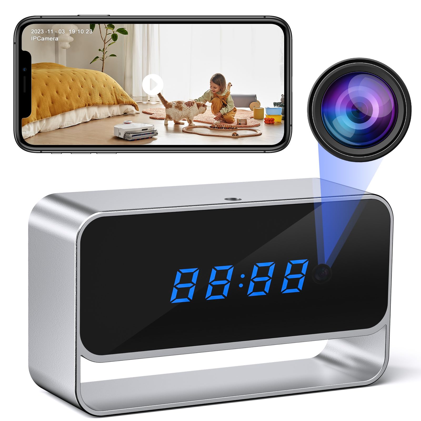 Hidden Camera Clock Spy Cam