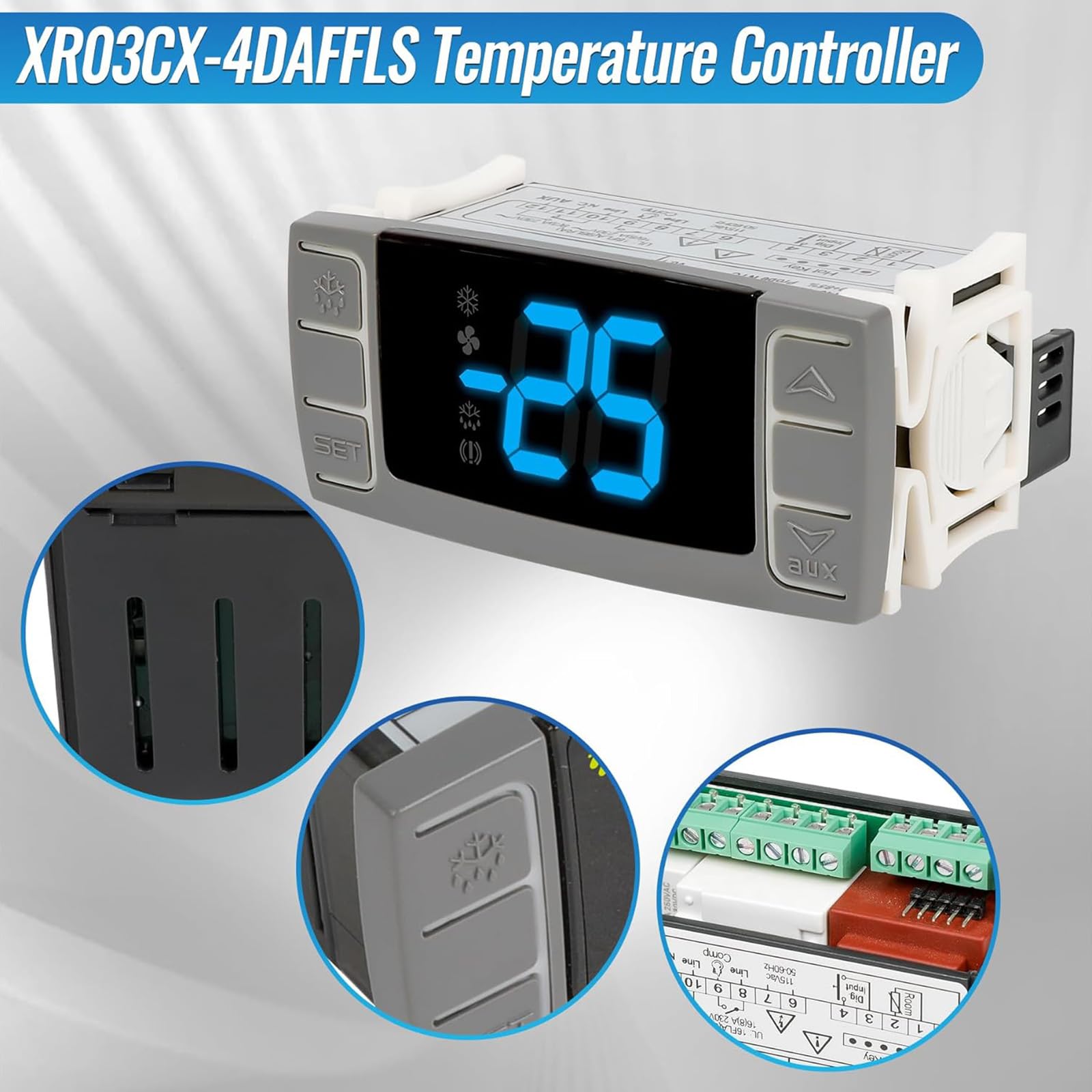 Generisches Thermostat, geeignet für mehrere Kühlgeräte und Kompressoren, Haushaltskühlsysteme, Thermostat, gewerbliche Getränkekühler, Controller