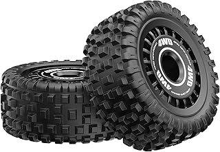 HYPER GOÂ 16300C 1:16 Scale RC Car Accessories Wheels, Spare Parts RC Vehicle Wheels & Tire Sets for H16PL (Pair)