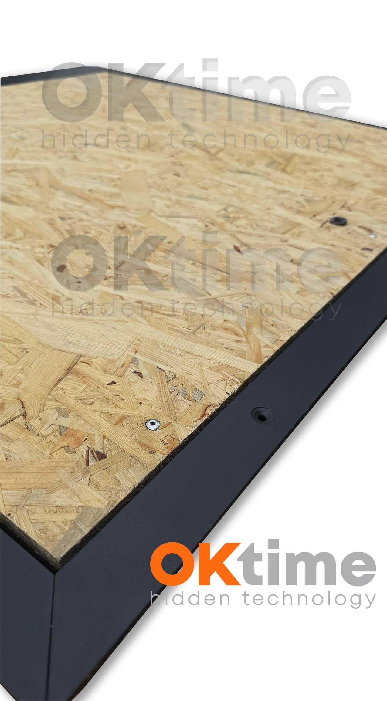 Botola d’ispezione con Pannello OSB Impermeabile - 800 x 800 mm - Coperchio Botola - Portello da Terra - Chiusino Sigillo - Porta Pavimento - Subito Calpestabile - Adatta per la Posa di Laminato