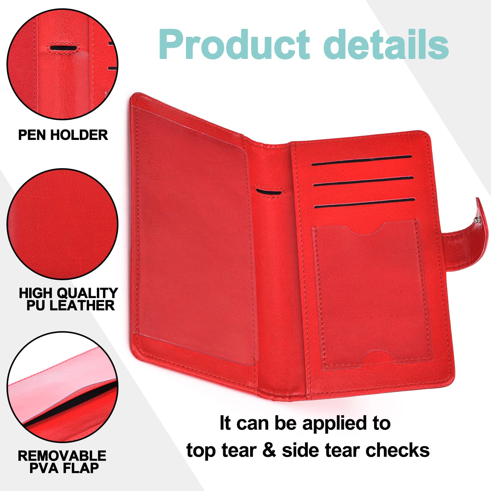 Snapklik.com : Checkbook Covers- Leather RFID Check Registers For ...