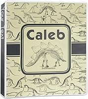 Vista 1 de Carpeta personalizada de 3 anillas con diseño de esqueleto de dinosaurio, 1 pulgada, multicolor