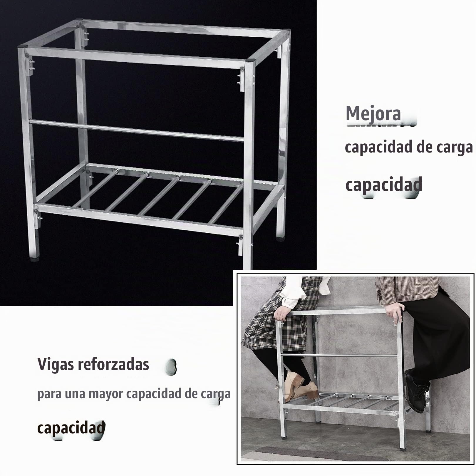 Fregadero Industrial Acero Inoxidable Comercial De Un Solo Tazón Fregadero De Cocina Independiente Lavabo De Mano，para Cocina, Restaurante, Bar, Jardín (Color : Hot and cold, Size : 1-tier 75 * 40cm)