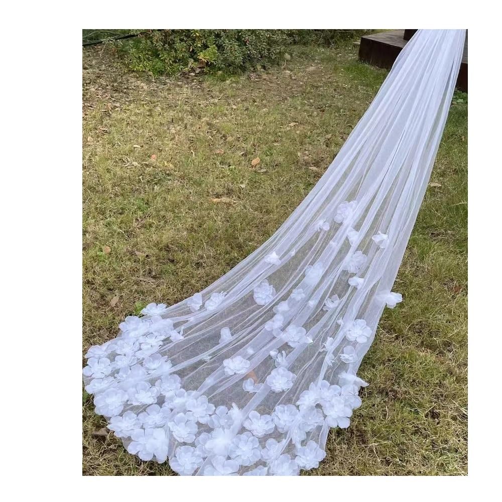 Schleier Braut,Brautschleier Blumen Hochzeit Schleier Braut Schleier Elegante Braut Schleier Mit Kamm