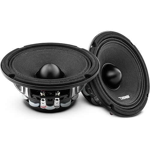 DS18 6XL650NB-4 PRO 6.5" Neodymium Mid-Range Loudspeaker with Bullet 650W 4-Ohm - Pro Audio Midrange Speaker Great for High Performance Car Stereo Sound Systems - 1 Speaker