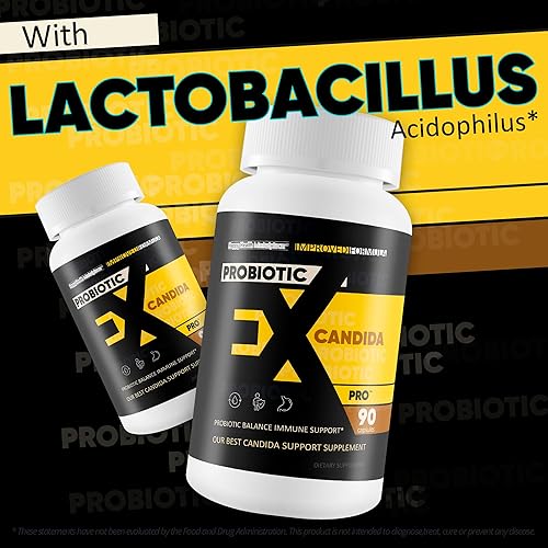 Miniatura 5 de Probiotic Ex-Candida Pro - Fórmula Candida mejorada - Nuestro mejor suplemento probiótico Candida - Candida Cleanse Detox Anti Candida Defense ex