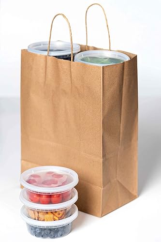 Miniatura 3 de SafeWare Contenedores de plástico para comida Deli con tapas herméticas 50 juegos, paquete en combo pequeño antiderrames reutilizables, de