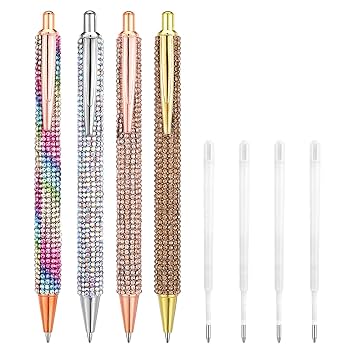 Amazon.co.jp: Sibba キラキラペン 4本 ラインストーンペン