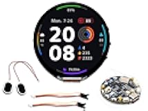 UeeKKoo ESP32-S3 with 1.85inch Round LCD Development Board, 360x360 Pixels, 262K Color, with 8Ω 2W Speaker, Onboard Audio Codec, Supports Offline Speech Recognition and AI Speech Interaction