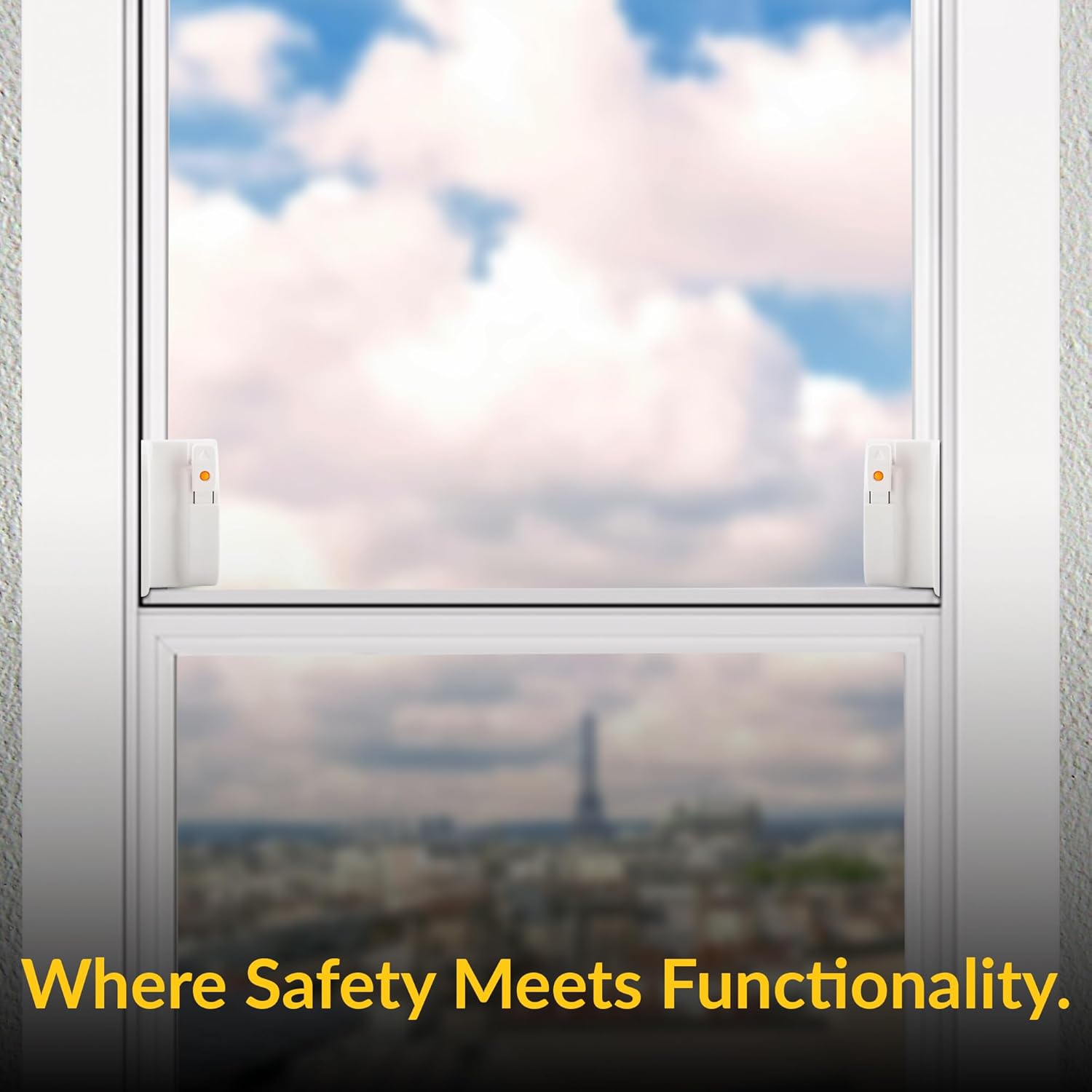 Brixwell 50-2008EW Euro White Dual Action Single/Double Hung Or Sliding Plastic (WOCD) Window Opening Control Device Pair 8 71VqlUvOZJL. AC SL1500