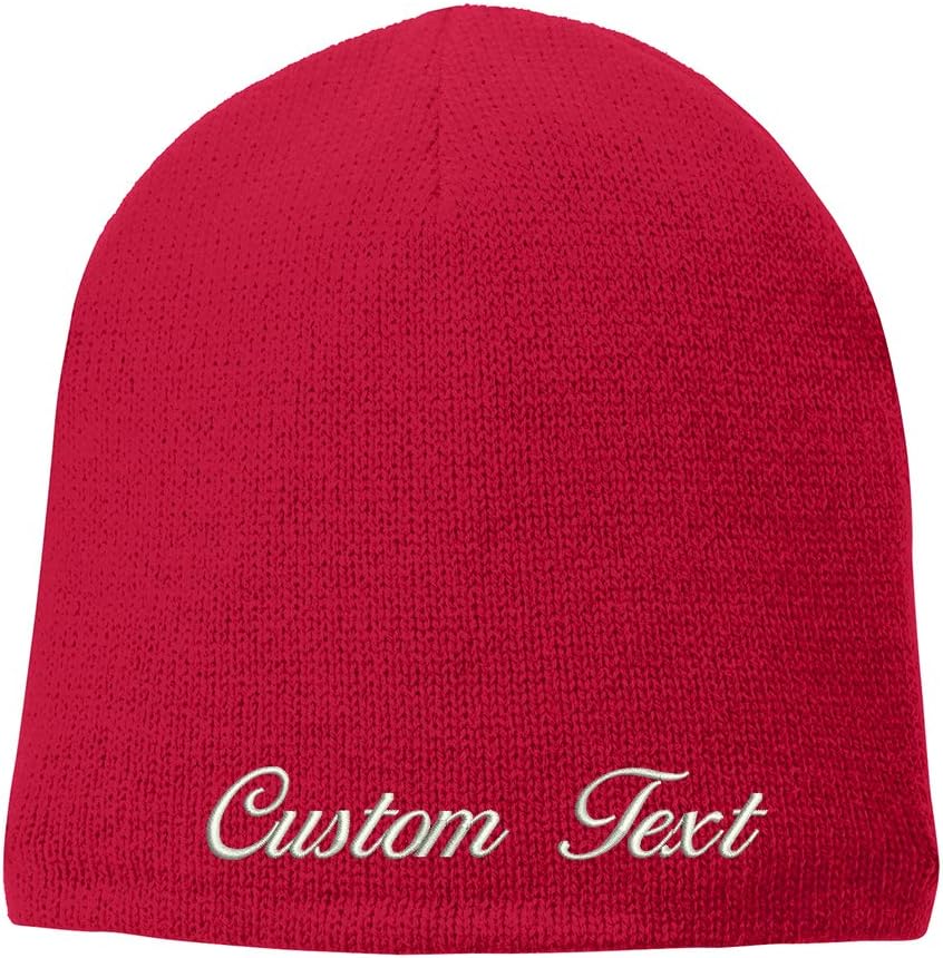 INK STITCH CP91L Custom Text Stitching Design Your Own Fleece Line Beanie Hats