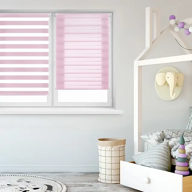 Tenda a rullo Blindecor Indus Sensa, rosa 37x180 cm, montaggio facile senza attrezzi