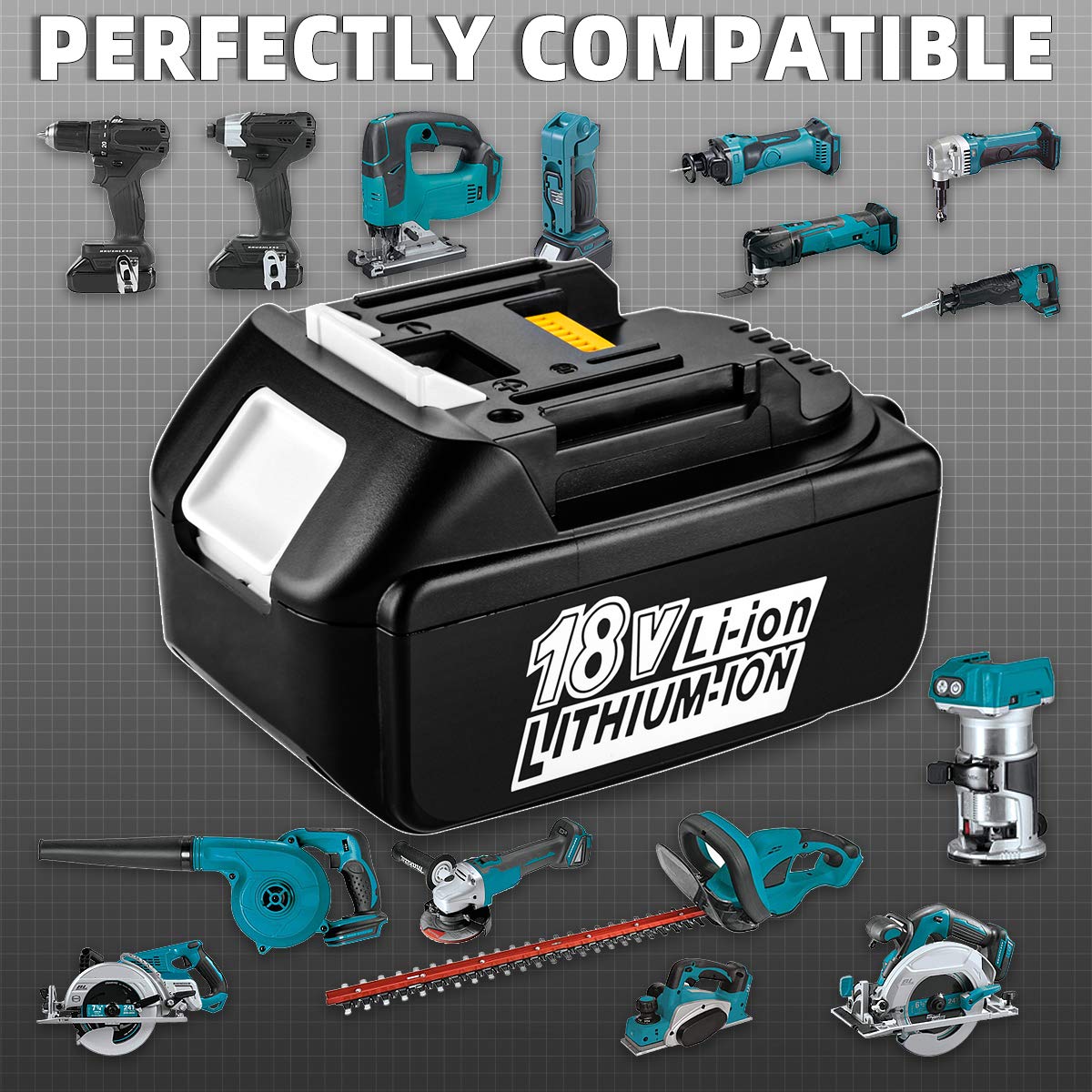 Energup Bateria 18V 5,0Ah do Makita 18V i ładowarka BL1850B BL1840B BL1840 BL1830 BL1820 BL1860