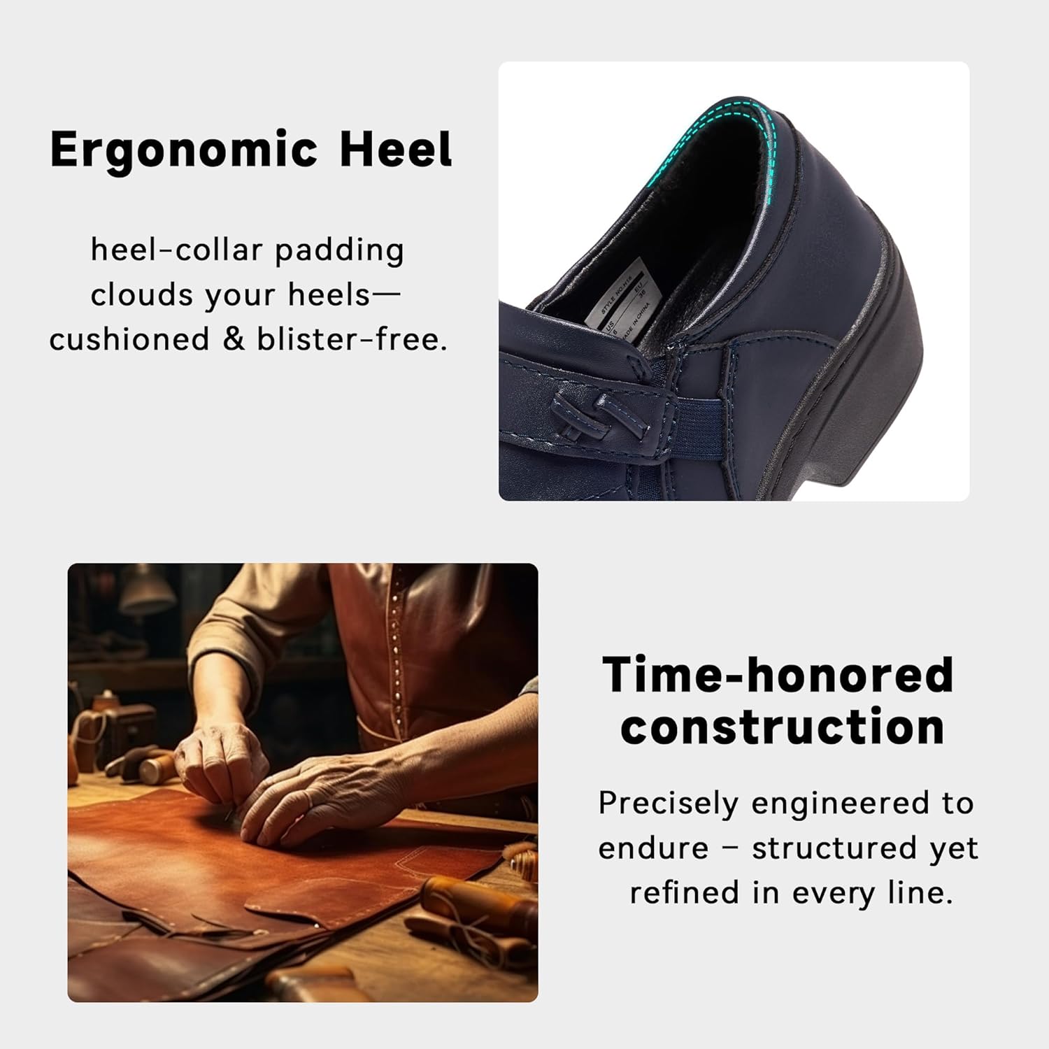 DGOXSWI Women's Vegan Leather Loafers Slip-Ons - Lightweight Comfortable Shoes for Work Business Casual & Everyday Walking - Image 6