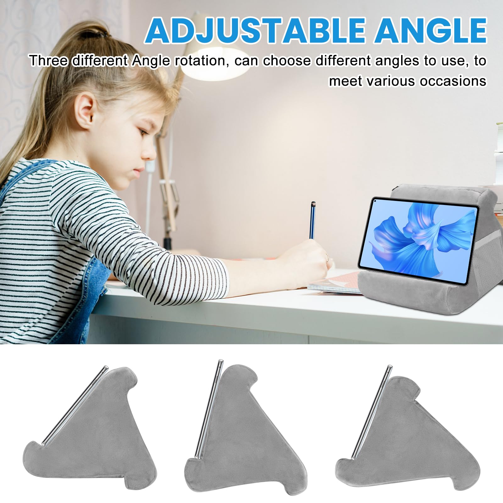 Supporto per tablet a forma di triangolo con custodia, mini supporto per computer e lettura per iPad