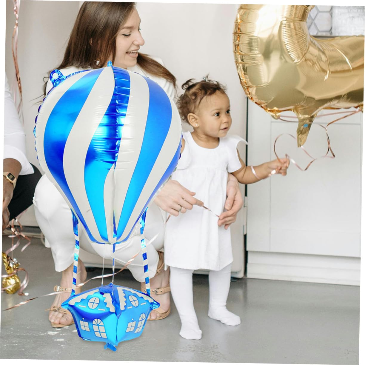 SOLUSTRE 30 Pezzi Palloncini Alluminio Forma Decorazioni Festive per Compleanni Matrimonio e Shower con Design Accattivante
