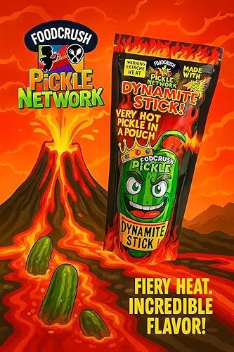 Miniatura 30 de Encurtidos de frambuesa azul en una bolsa (paquete de 3) pepinillo azul Raz como se ve en los artículos de tendencia Tiktok. Se utiliza en el kit