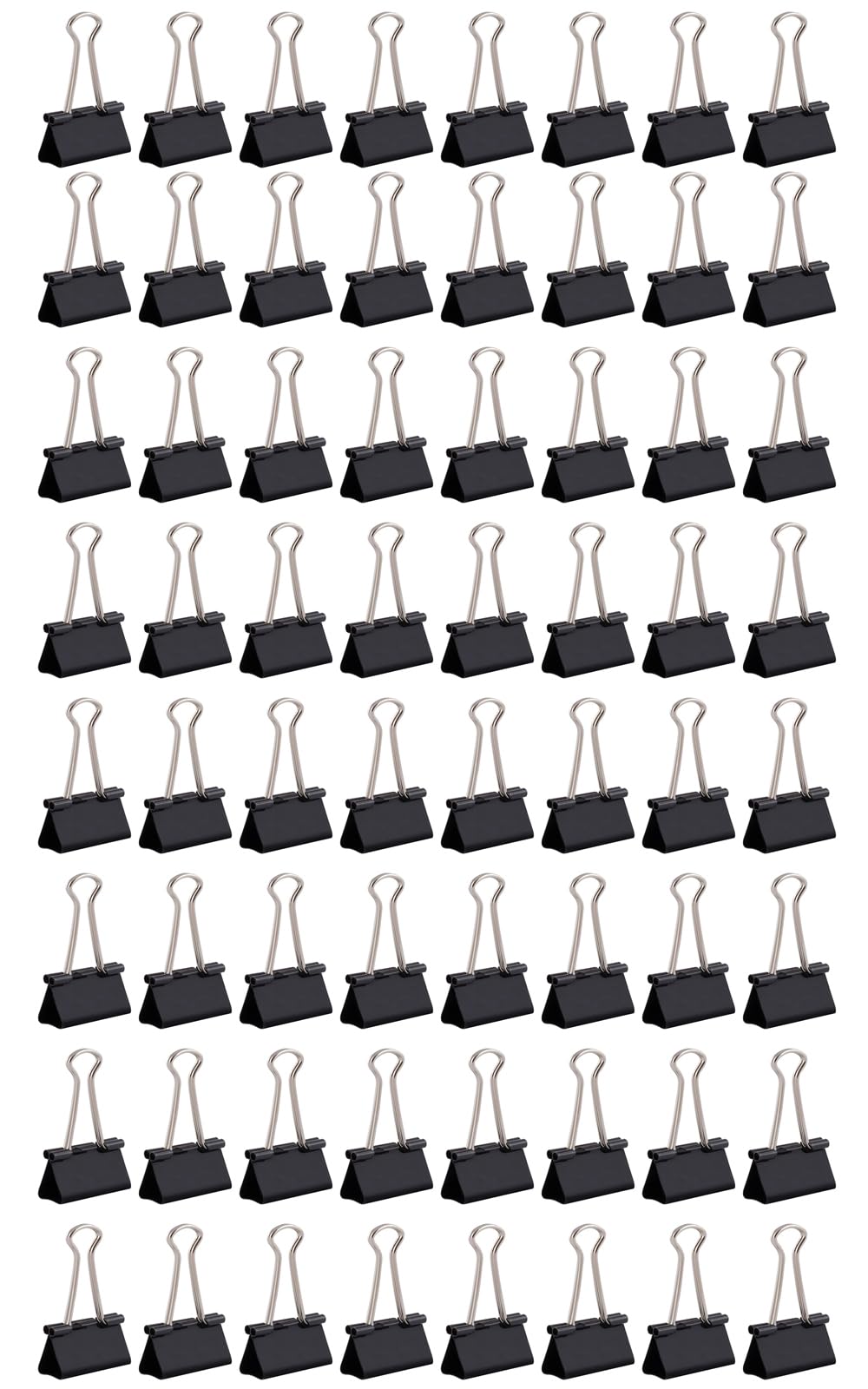 48 Pack 32mm Black Binder Clips Heavy Duty, 32mm 48pcs