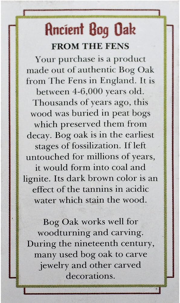 Rockler Certified Ancient Bog Oak Pen Blank – Exotic Wood Blank for Custom Craft Projects – Ideal for Wood Turning, Pen Making, Carving & Woodturning Enthusiasts
