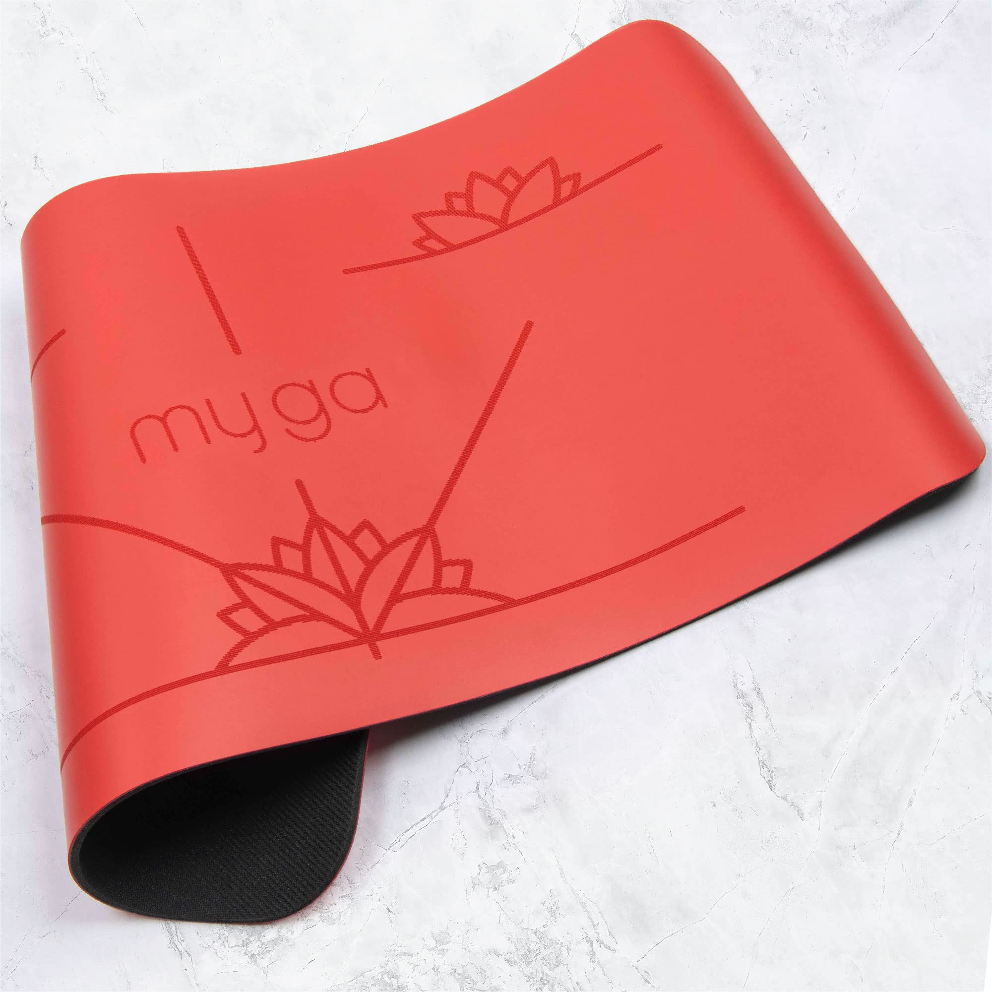 Myga Alignment Yoga Pad Mat - Cuscinetti Antiscivolo per un'ammortizzazione Extra con Il Ginocchio - Supporto per Gomiti e Mani