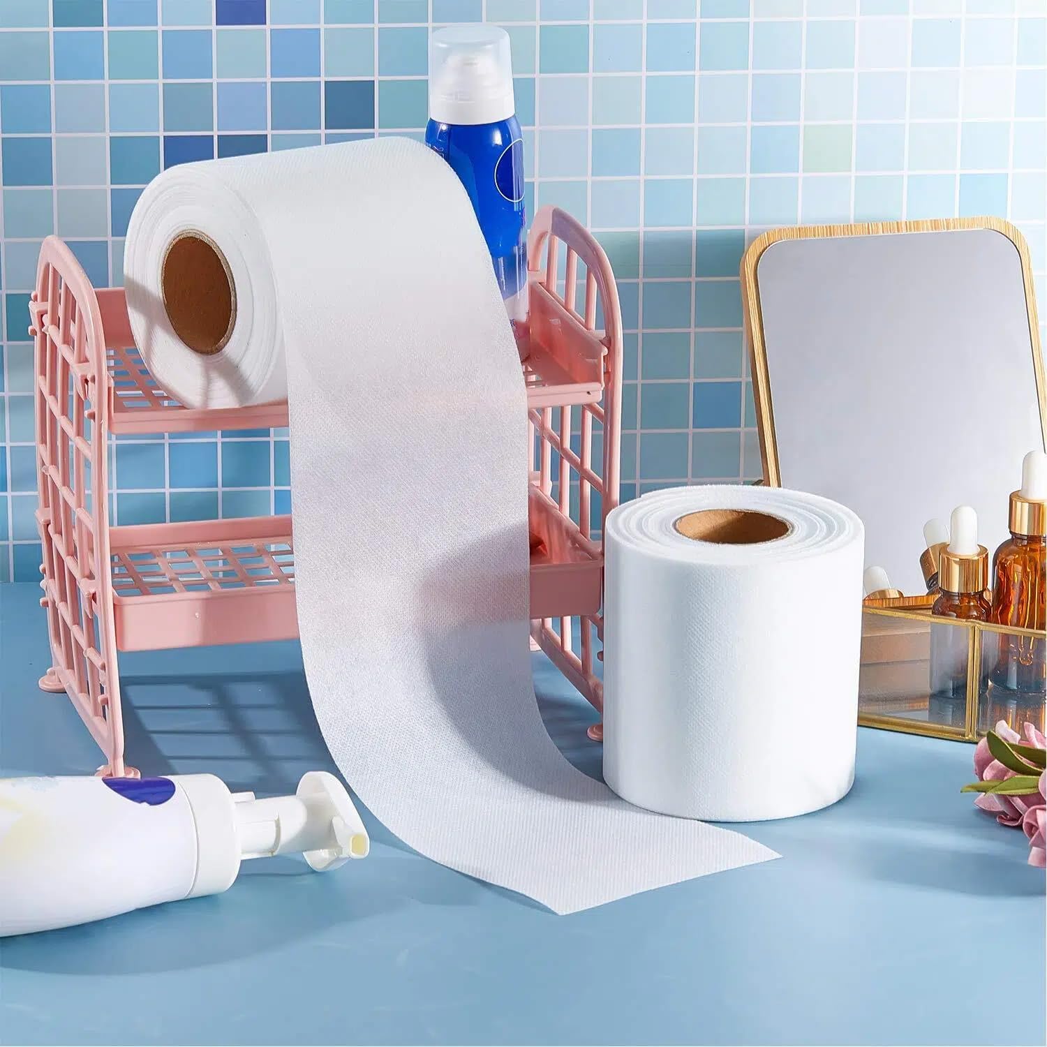 Skylety 2 Rolls No Tear Toilet Paper Fake Pranks for Adults No Rip Toilet Paper Roll Funny Gifts for Joke Novelty Toys Party