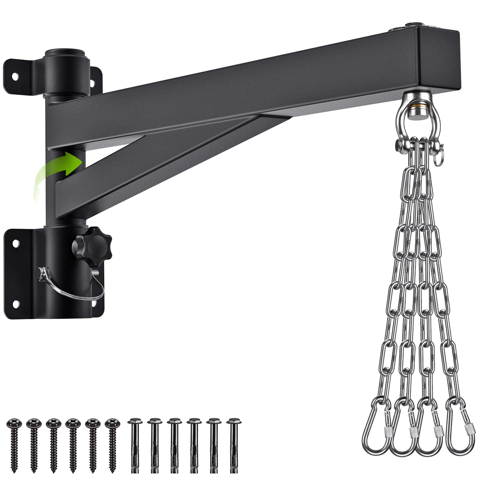 BeneLabel Heavy Bag Hanger for Punching Bag Beam Mount Hardware 360° Rotation Boxing Bag Ceiling Mount I-Beam Hanger for Hanging Heavy Punching Bags Wall Hangers