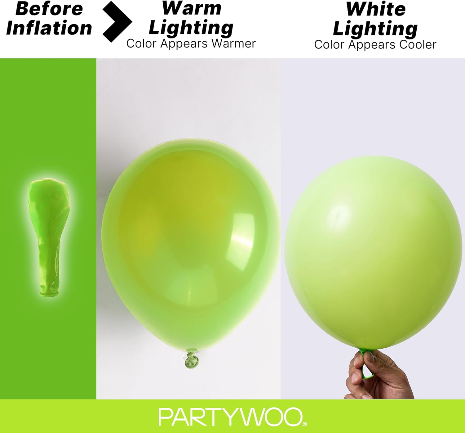  Lime Green Balloons 140pcs Different Sizes of 18 12 10 5 Inch Light Green Latex Balloon Arch Kit for Wedding Birthday Dinosaur Jungle Golf Football Theme Party Decorations Green-Y6 thumbnail