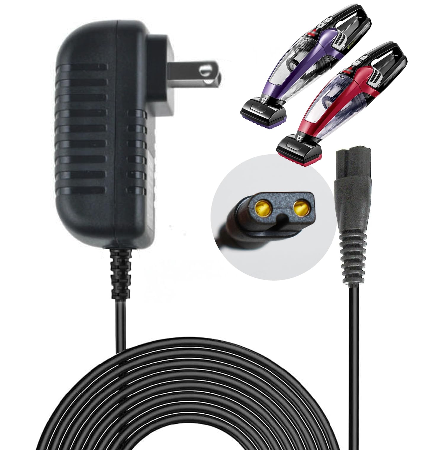 Replacement Charger for Bissell Pet Hair Vacuum 2390 2390A 23903 2284 2284W 3034C, 2387, 3034N, 3034C, 3192C 14.4V Lithium Ion Cordless Hand Vacuum 1614206 1616327 ZD5F230030US