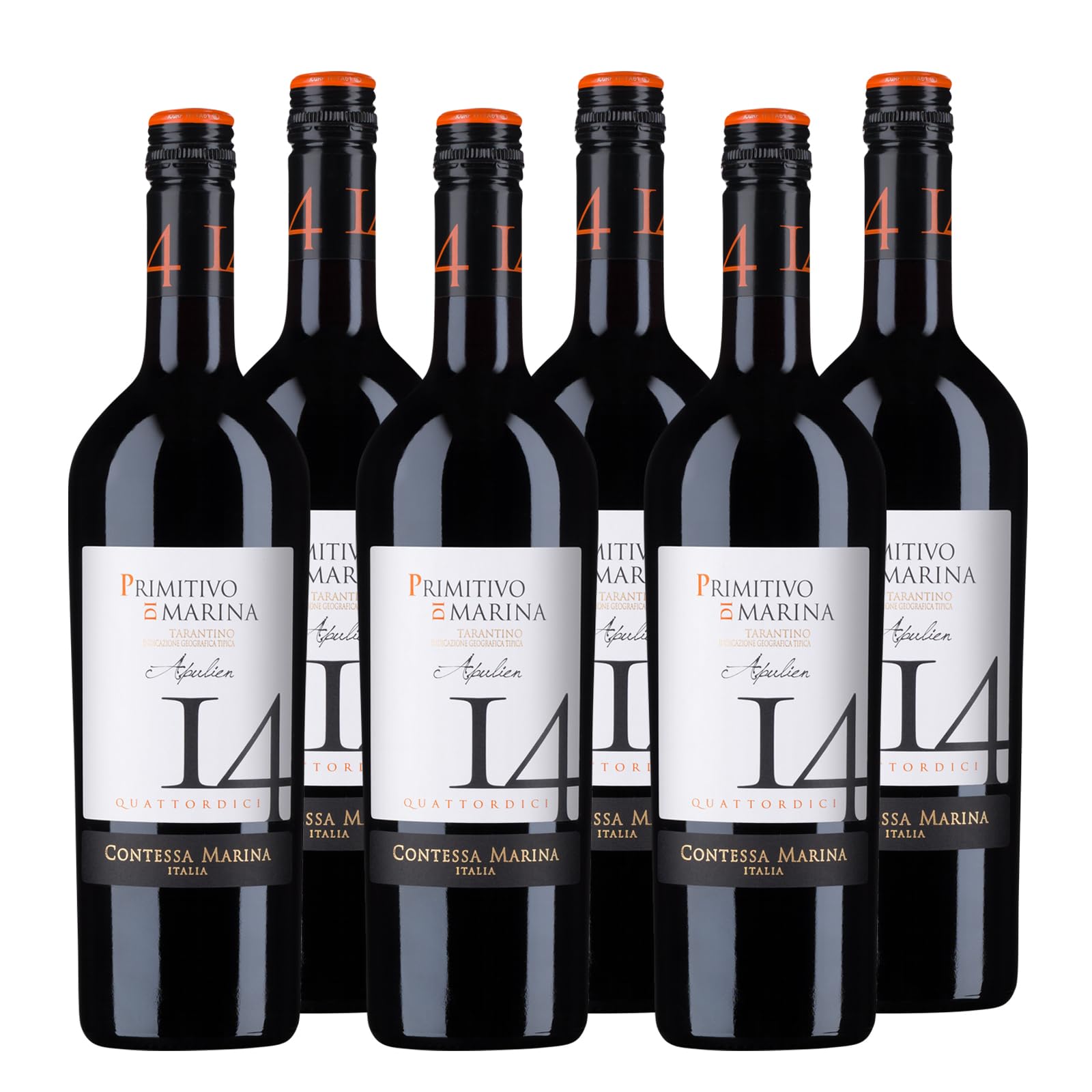 Primitivo di Marina IGT "14" Contessa Marina Rotwein Apulien halbtrocken (6 x 0.75l)