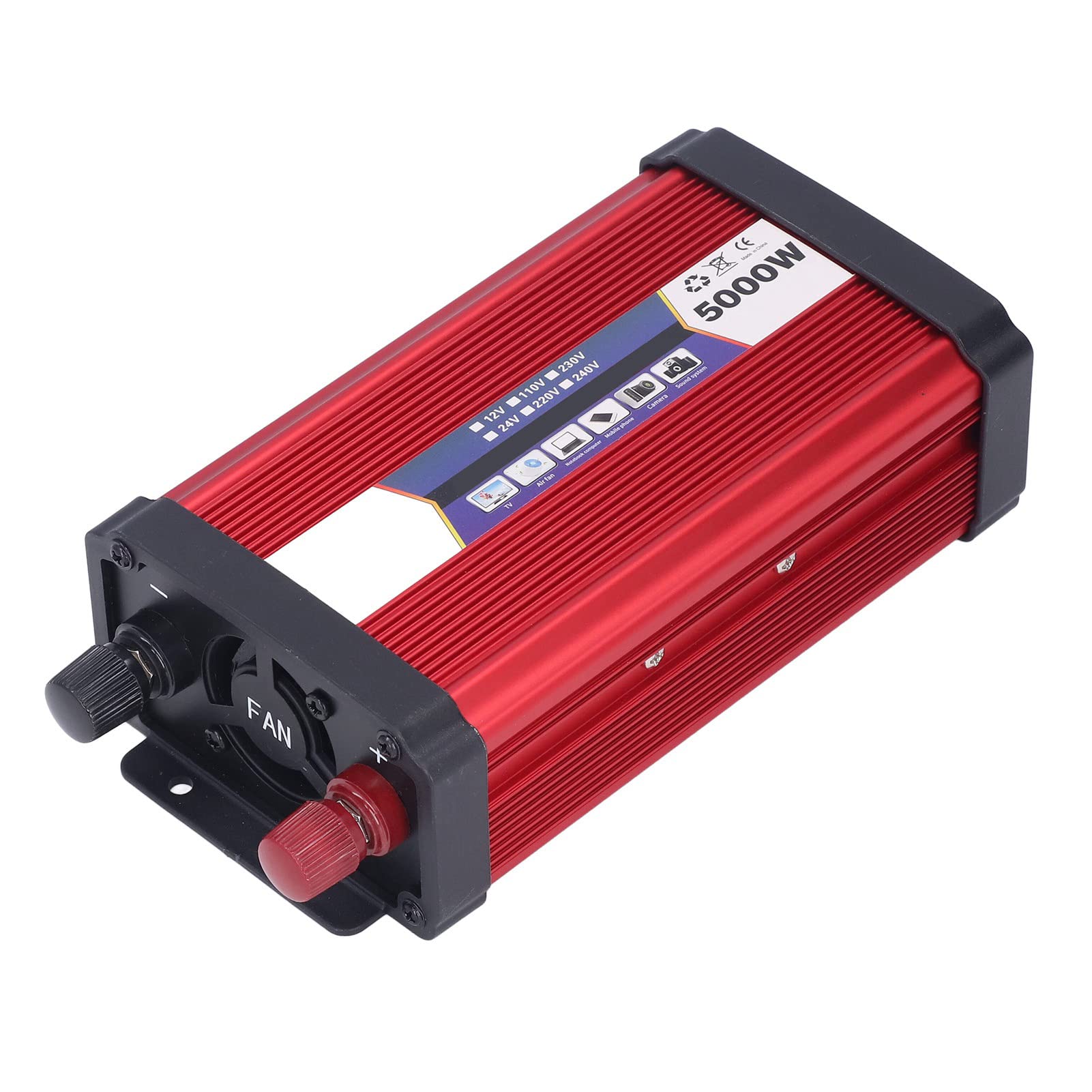 Potencia de Automóvil Versuser -Cargador 5000W Protección Múltiple, Cartón de Conmutación Alta Accesividad, Interruptor Encendido (24V a 220V)