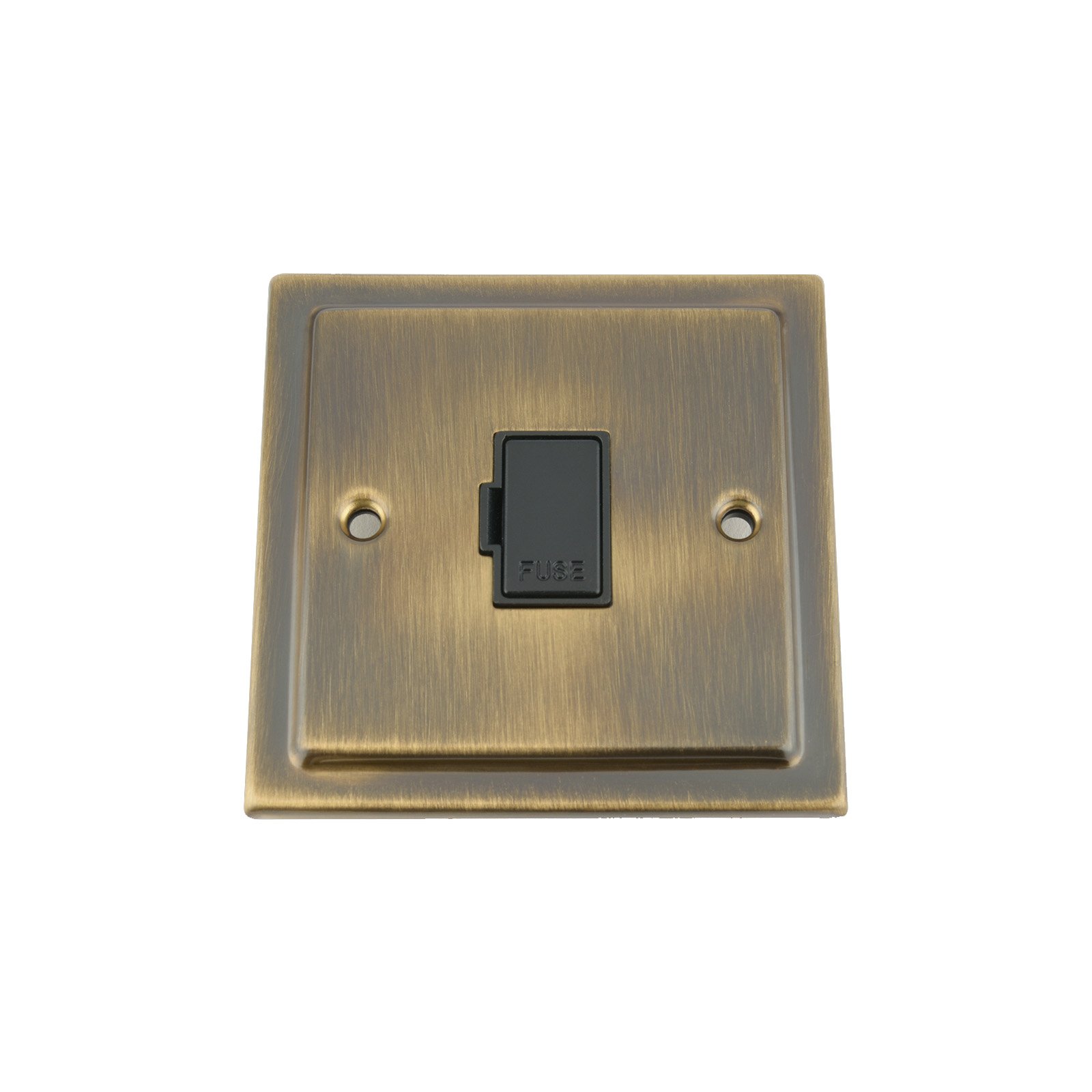 A5 Products Unswitched Fused Spur 13 Amp - Victorian - Antique Brass