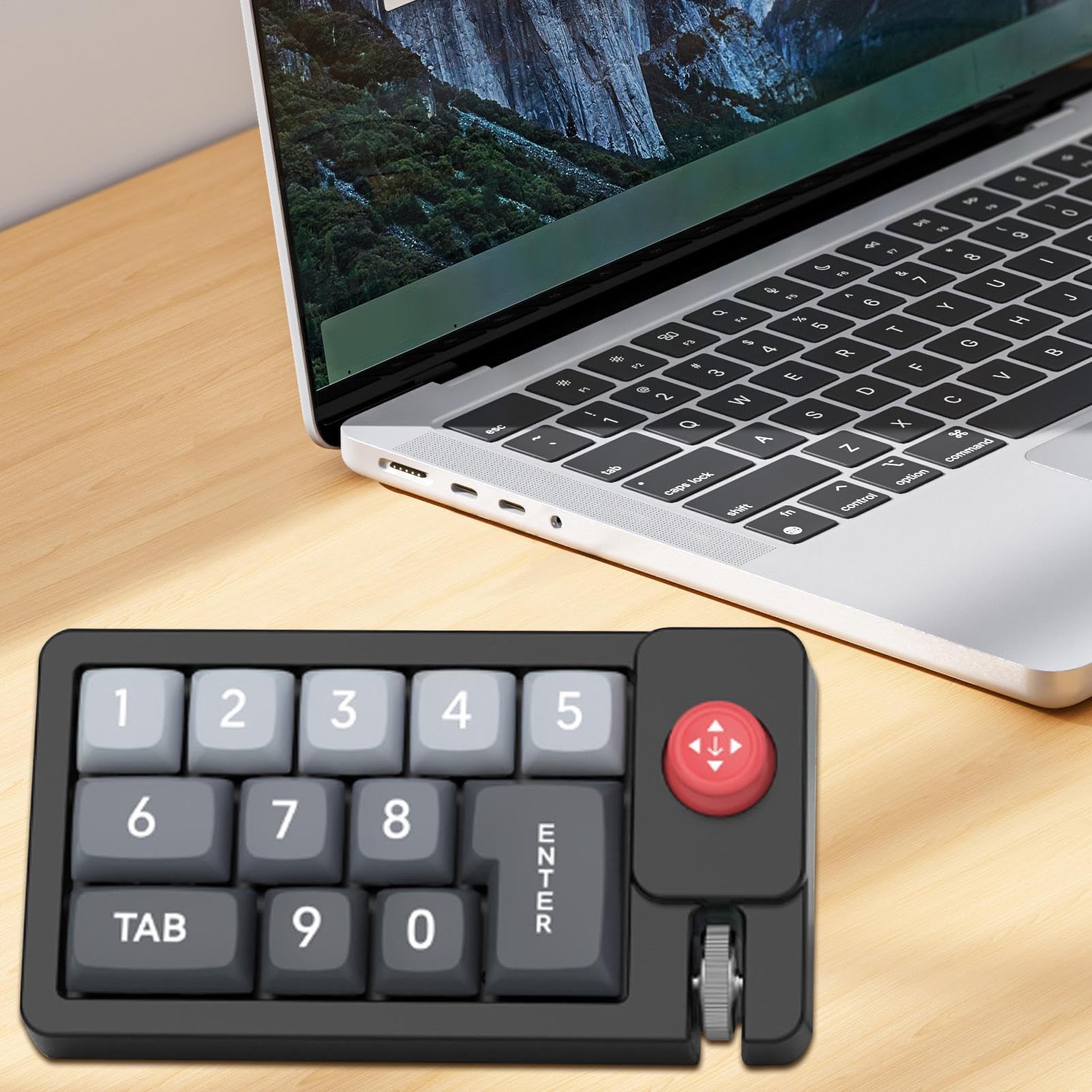 Clavier Mécanique - Clavier Mécanique avec Rétroéclairage RGB,Pavé Numérique À Une Main avec Joystick Interchangeable À Chaud pour Dactylographie Production Musicale Trading Configuration Et