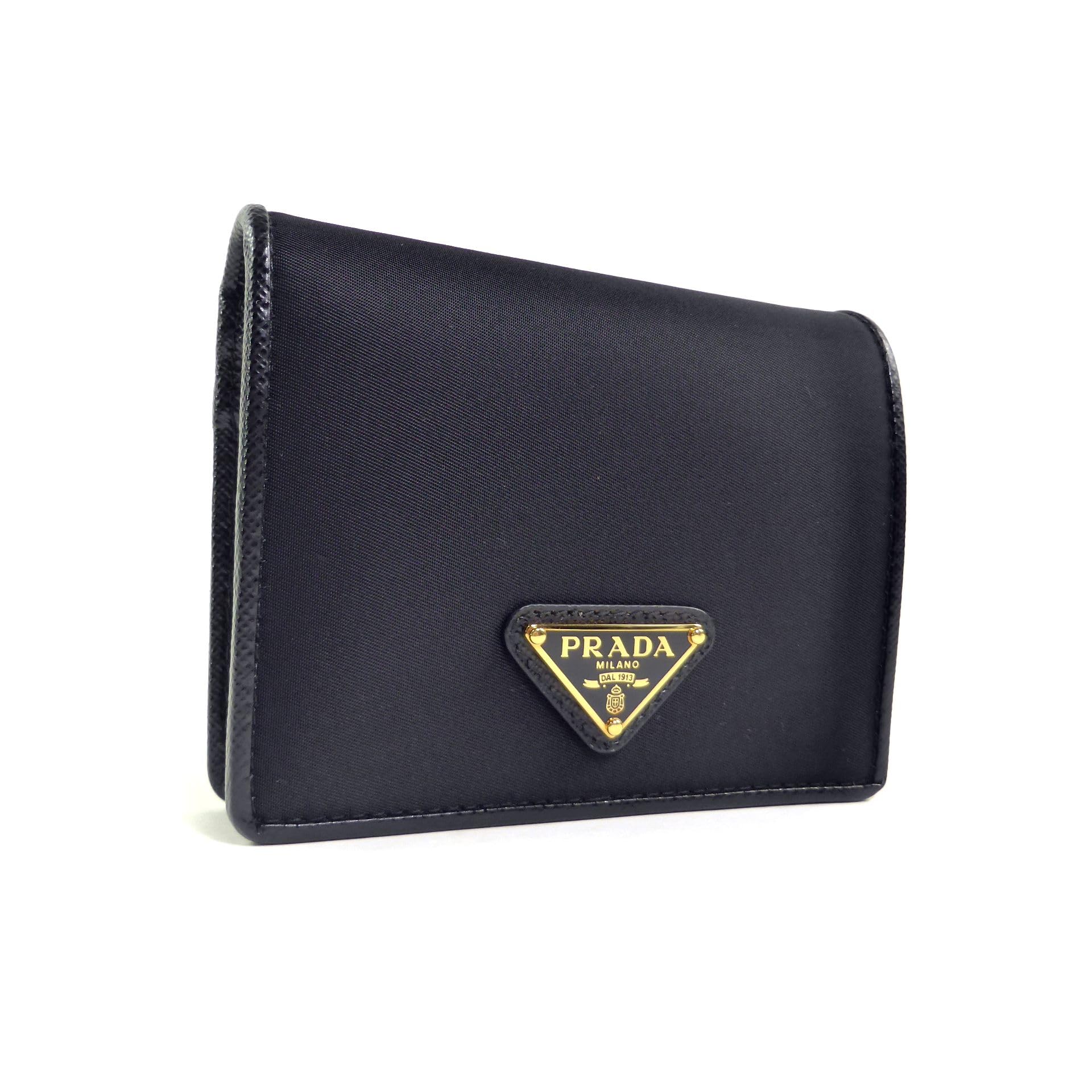 Prada プラダ 三つ折り財布 ブラック レディース PRADA 1MH042 QHH F0002