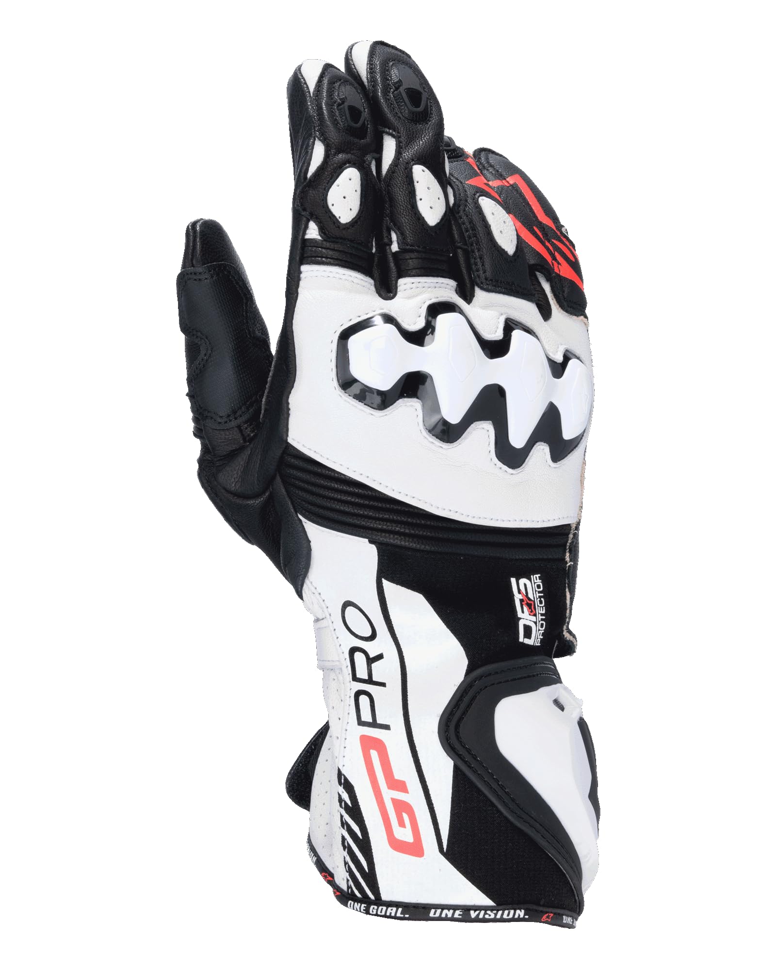 Alpinestars GP Pro R4 Guanti da moto traforati, nero/bianco, XL