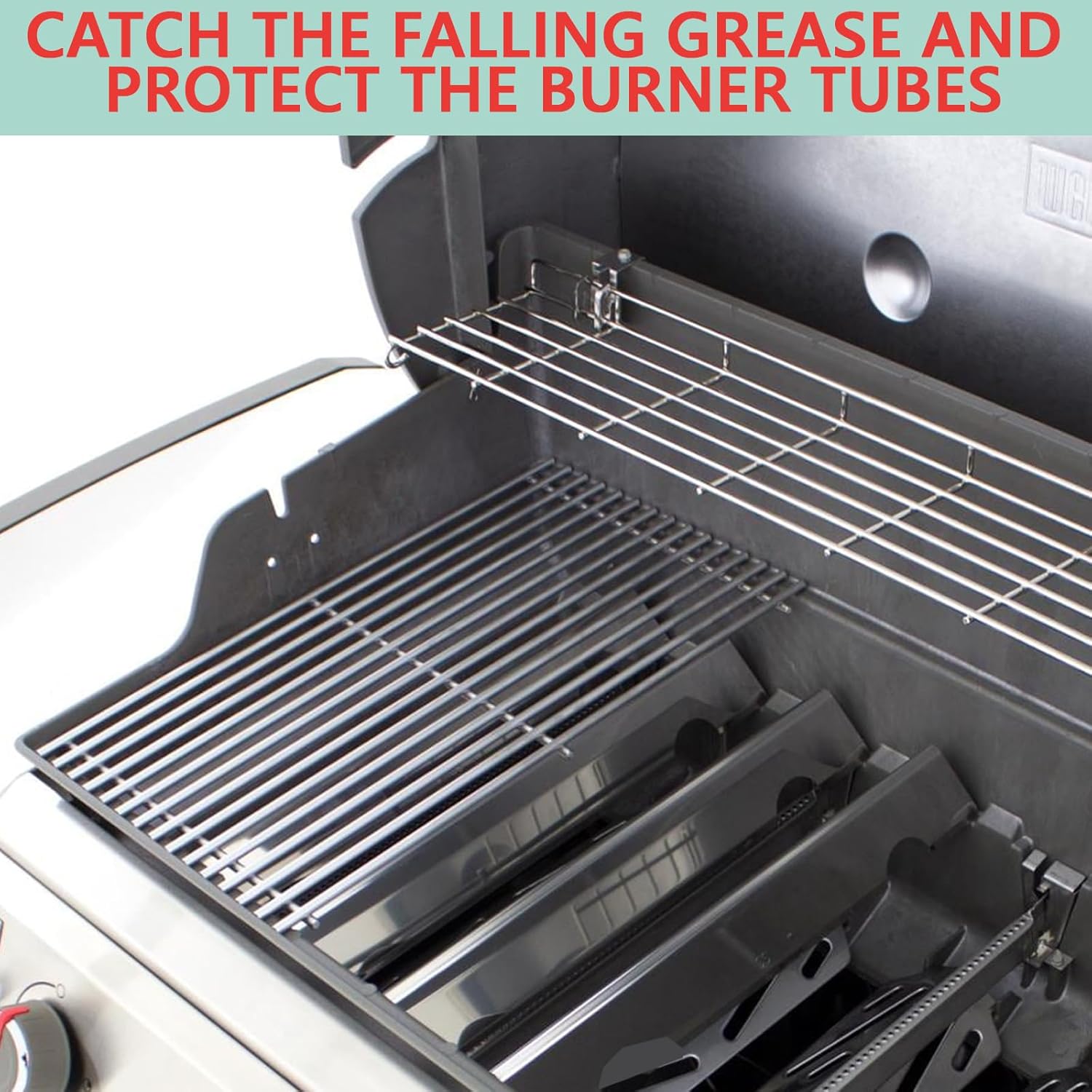 66095 Grill Grates & 66032 Flavorizer Bars for Weber GS4 Genesis II/LX 300 Series, Grill Parts for Genesis II S-310,E-330,E-310,S-330,S-335,E-345,SE-310, Cast Iron Grids for Weber 66795, 66802