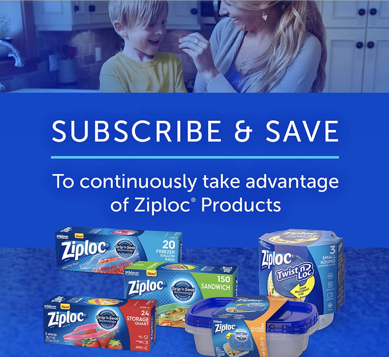 Ziploc Snack Bags for On the Go Freshness, Grip 'n Seal Technology for
