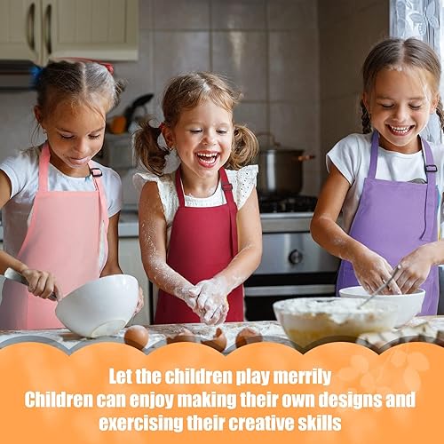 Miniatura 6 de Handepo 35 Pcs Artists Aprons Adjustable Chef Apron Painting Aprons for Cooking Kitchen Grilling Painting