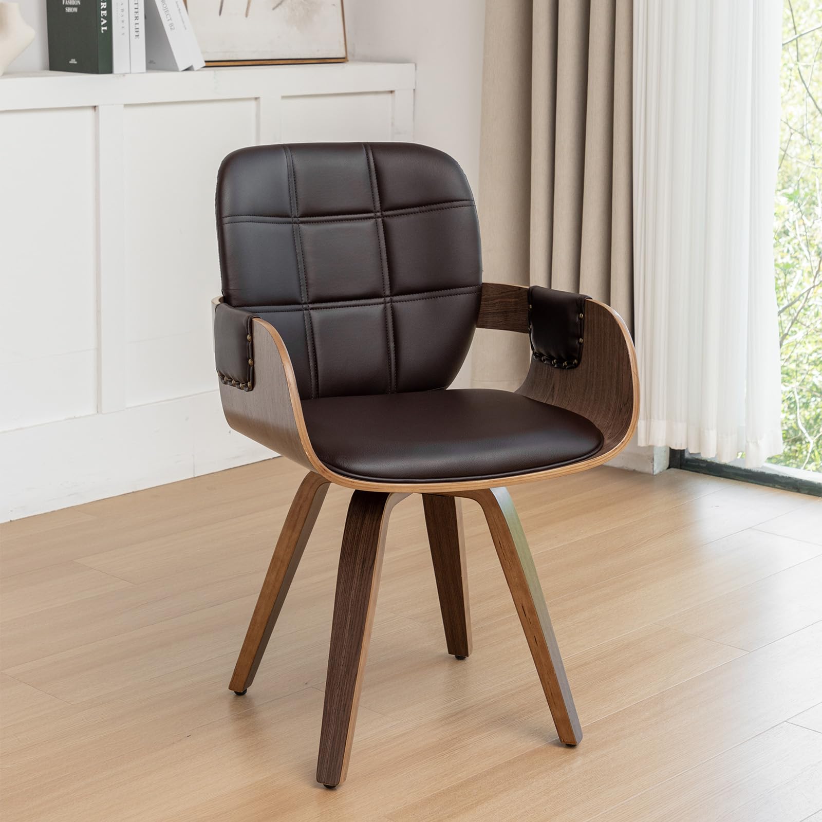 ALLFONIS Mid Century Swivel Dining Chair