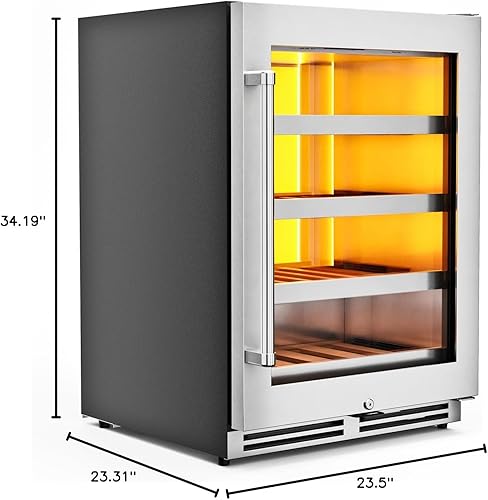 Vista 8 de Thor Kitchen Enfriador de vino de zona única de 24 pulgadas - Modelo TWC24UL