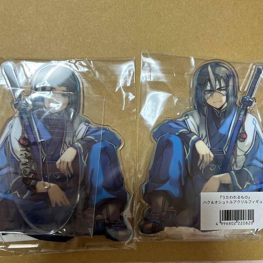 【専用】うたわれるもの　ハク＆オシュトル　アクリルフィギュア(袋に難あり) 専用】うたわれるもの ハク＆オシュトル アクリルフィギュア(袋に難
