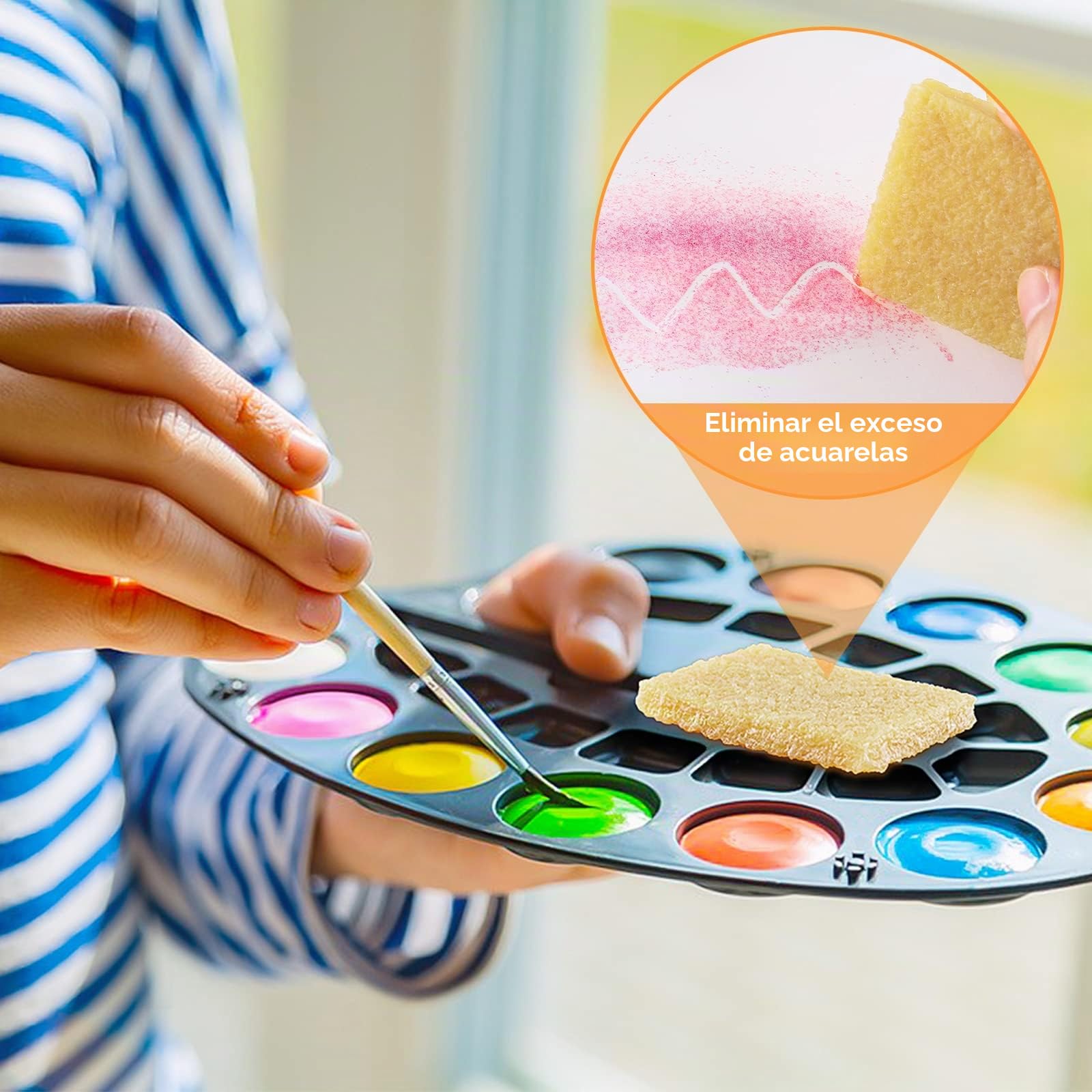 Borrador de Goma de 2 x 2.75 Pulgadas, Para Cemento, Limpieza de Proyectos de Arte de Bricolaje, Eliminación de Adhesivo y Residuos de Papel, Plástico y Más