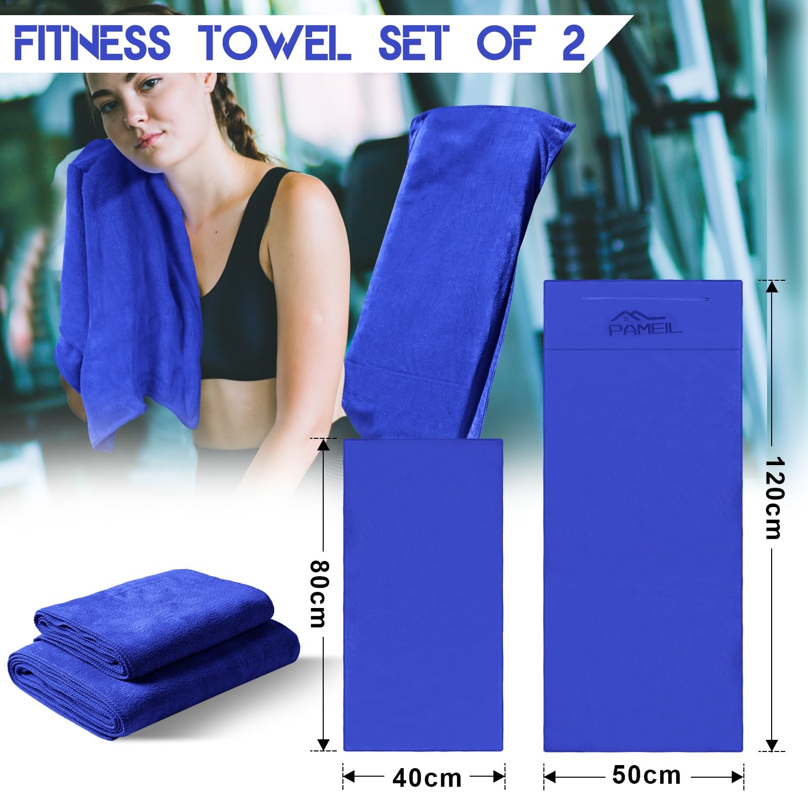 Serviette Sport 120×50cm avec Capuche | Serviette Fitness Microfibre Séchage Rapide | Gym Towel avec Poche Zippée pour Banc & Entraînement Serviette Sport 120×50cm avec Capuche | Serviette Fitness Microfibre Séchage Rapide | Gym Towel avec Poche Zippée pour Banc & Entraînement